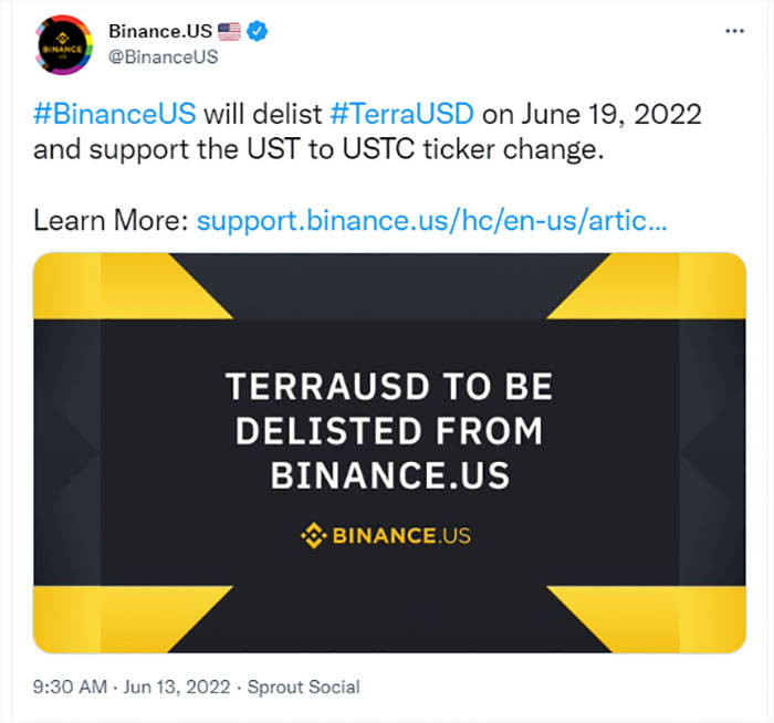 Binance.US 遭集体诉讼，它在Terra事件中对投资者究竟做了什么？