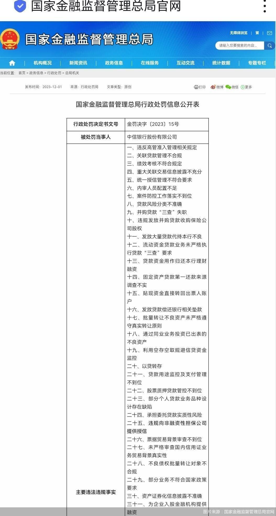 合计3.02亿元！农业银行、建设银行、中信银行、兴银理财被罚
