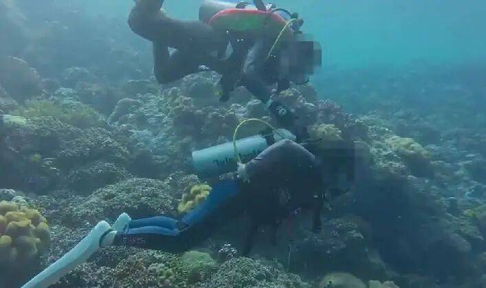 潜水员水下关闭女性潜友气瓶,疑还拍视频发朋友圈?多方回应