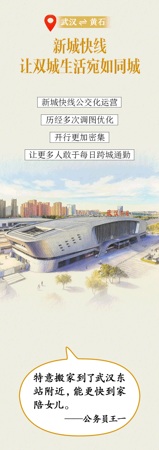 20分钟直达武汉！坐动车上下班是种什么体验……